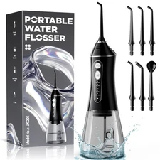 Water Flosser for Teeth Cleaning and Flossing, 5 Modes Rechargeable Cordless ...