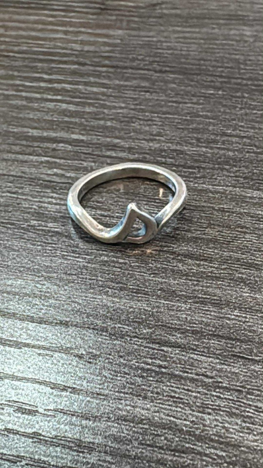 Script Initial Ring Letter S James Avery Size 4.5 - image 2