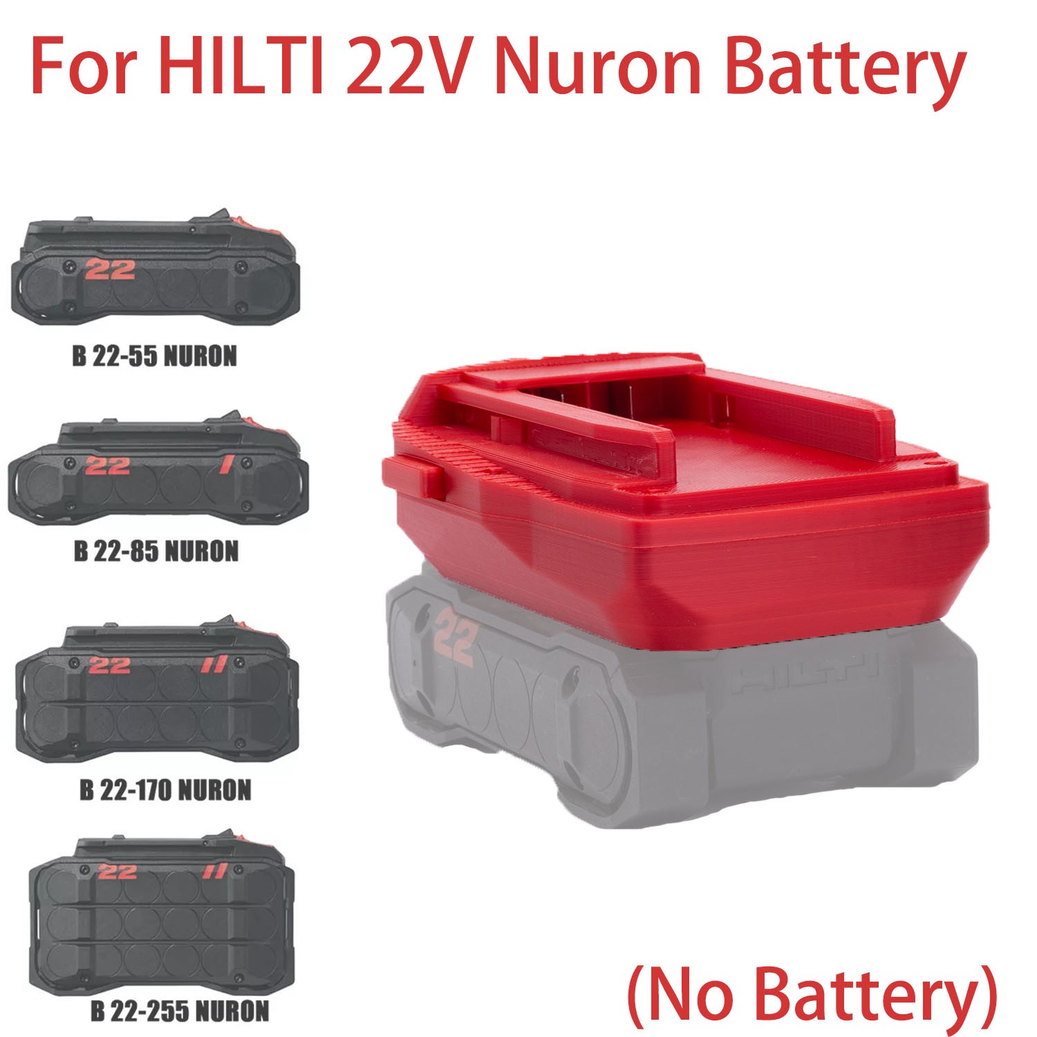 Battery Adapter For Hilti 22V Nuron Li-ion Battery To For Hilti 22V B22 Old Tool