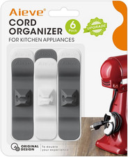 Aieve Cord Organizer for Appliances, 6 Pack Kitchen Appliance Cord Organizer, Ap