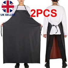 2Pcs Heavy Duty Strong Lightweight Waterproof PVC Nylon Work Protective Apron 