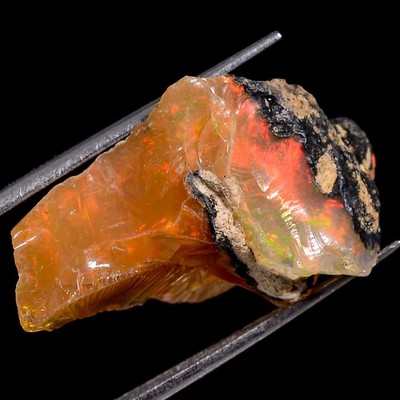 Rohäthiopische Opal Kristalle, Mineralische Probe Roh 12,70 Ct 13x22x9 Mm ZZ176