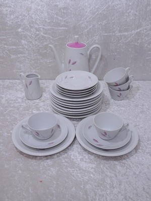 23 tlg. Konvolut Kaffeeservice DDR Kahla Porzellan Design - Vintage um 1950/60