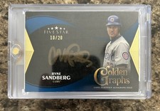 2024 Topps Five Star Golden Graphs RYNE SANDBERG #GG-RS Chicago Cubs SSP #/20