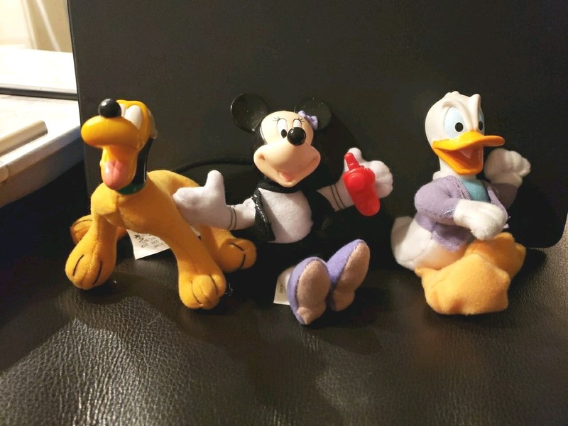 Vintage 2001 McDonalds House of Mouse Disney Toys Lot of 3 Mickey Donald Pluto