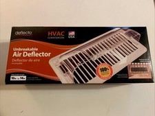 DEFLECT-O Adjustable Air/Heat Deflector 10" - 14"Plastic Vent Magnetic NEW