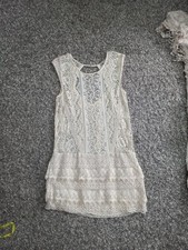 American Eagle Outfitters Ivory Lace Boho Dress Size M