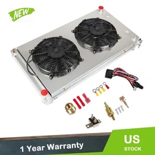 Fit For 1973-1991 Chevy GMC C/K10 20 30 Pickup 3Row Radiator+Shroud Fan+Relay