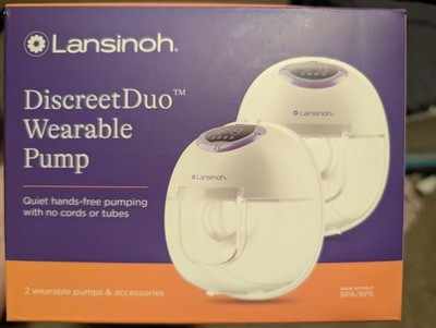 Lansinoh DiscreetDuo Wearable Double Electric Breast Pump, 4 Modes, 9 Levels