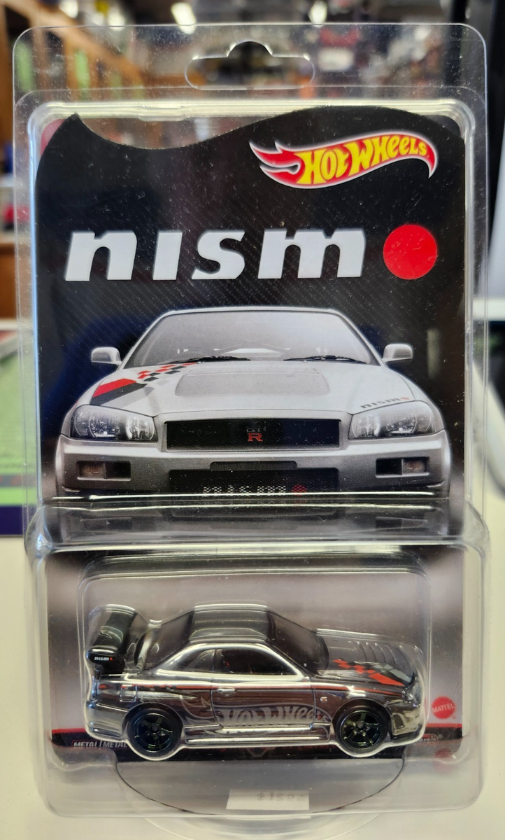 Hot Wheels Nissan Skyline GT-R R34 1:64 Car - Silver for sale