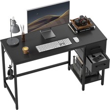 Computer Home Office Desk with Drawers 40 Inch Small Desk Study Writing Table