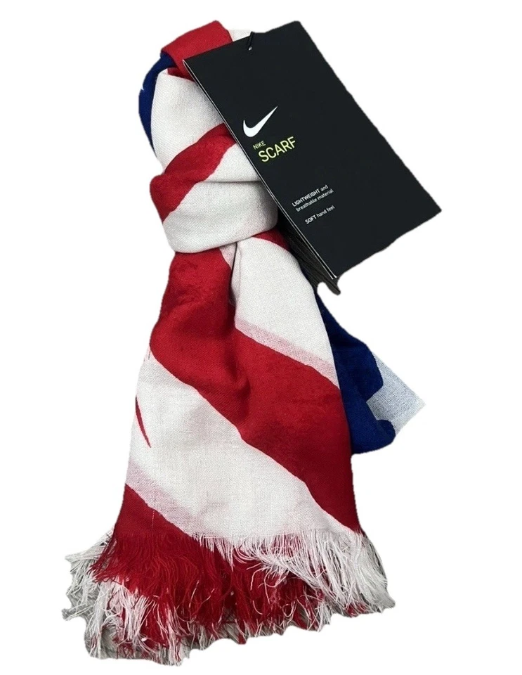 Cachecol de lã Nike Team USA Winter Olympics Victory estrelas e listras OSFM NOVO COM ETIQUETAS US$ 125 - Imagem 2 de 4