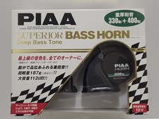 Piaa Ho-9 Car Horn Superior Bass Deep Base Tone 330 400 Hz Black