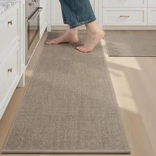  Kitchen Rugs Sets of 2, Anti Fatigue Mats for Kitchen Floor Super Absorbent 