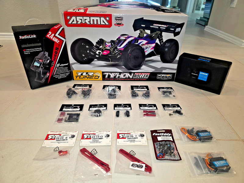 *BRAND NEW* ARRMA 1/8 TYPHON 6S TLR Tuned 4X4 Buggy ARA8306 WITH TONS OF EXTRAS