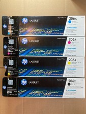 HP 206X Black High Yield, 206A Cyan/Magenta/Yellow Standard Yield Toner Set