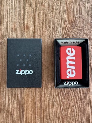 Encendedores metálicos SUPREME x Zippo Box Logo | Rojo | 100 % auténticos | Logo