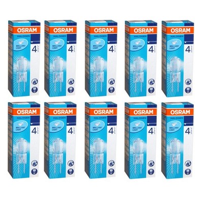 10 x Osram G4 Halogen Stiftsockellampe 5W 10W 20W 12V klar Halostar Halopin