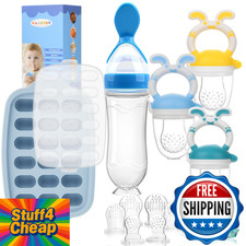 WAJIAYON Silicone Baby Popsicle Molds Breastmilk Freezer Pacifier Feeder Teether