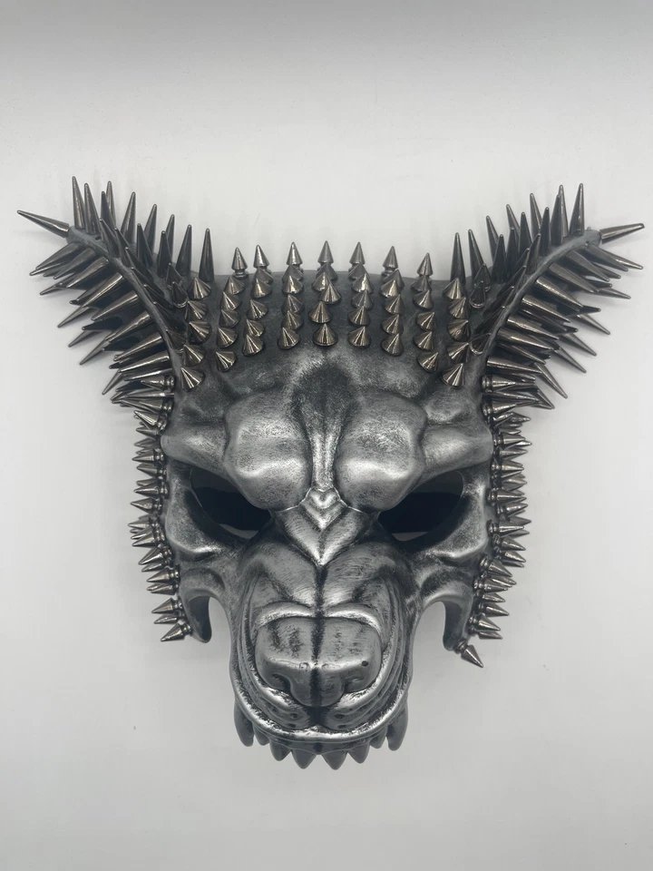 Wolf Steampunk Mask Spikes Animal Masquerade Costume Cosplay Party Special FX - Image 3 of 4