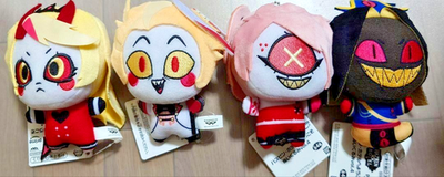 Hazbin Hotel Plush Doll vol.4 Mascot Chain 11cm Set 4 Banpresto