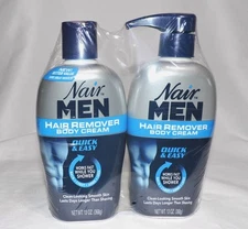 2 pack Men Hair Remover Body Cream, Body Hair Remover for Men, 13 Oz Bottle