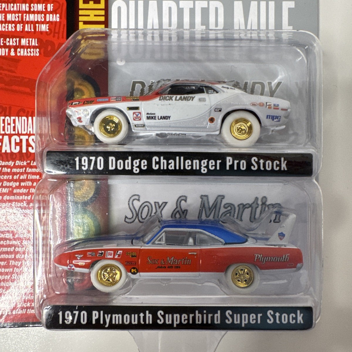Johnny Lightning Legends Of The Quarter Mile 2 Pack White