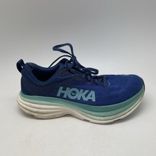 Hoka One One Sneakers Womens 9 B Bondi 8 1127952 BBES Blue Running Gym Shoes
