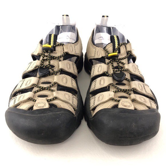 Sandali Keen Newport in pelle sportivi da trekking donna taglia 8 5 avorio beige impermeabili