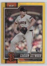 2026 Topps Series 1 Yellow Rainbow Foil 285/399 Carson Seymour #112 0ti4