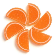 Orange Jelly Fruit Slices Candy – Soft Chewy Gummies – Citrus Flavor – Bulk Pack