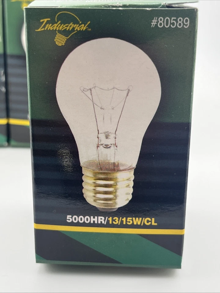 5 Pack 15A15/CL Appliance Dimmable Bulb 15W 130V A15 Medium E26 Base Clear - Image 4 of 4