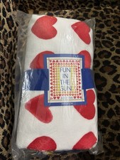 Fabrycznie nowy z metką BRIGHTON Ombre Hearts Fun in the Sun Ręcznik plażowy 60X30" zapieczętowany