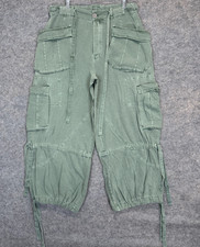 Free People Big Sky Parachute Cargo Pants Large Military Army Balloon Baggy