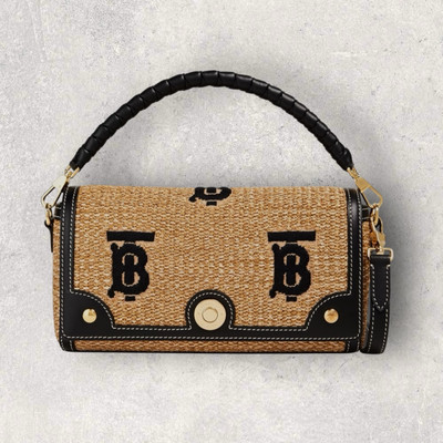 Burberry TB Faux Rafia Bag, NWT, Retail $2,100
