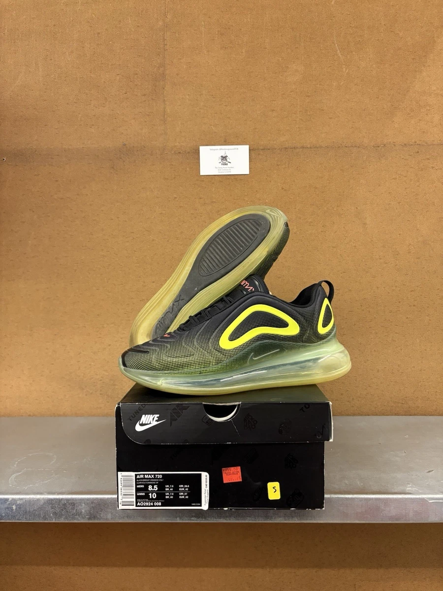 Nike Air Max 720, Pre-owned,Black/Green Size 8.5 Nike Air Max 720 Volt for Sale | Authenticity Guaranteed | eBay main image 4