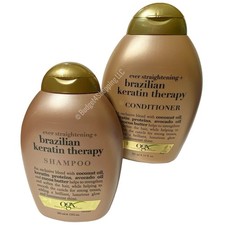 OGX Brazilian Keratin Therapy Shampoo Conditioner Set 13oz Duo Smoothing Frizz