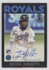 2021 Topps 1986 Baseball Series 2 Black 31/199 Nick Heath #86B-NH Auto q4j