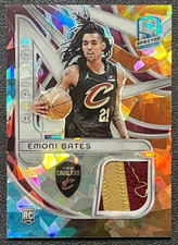 Emoni Bates 2023-24 Panini Spectra 17/49 Patch Cracked Ice Aspiring RC #ASP-EMN