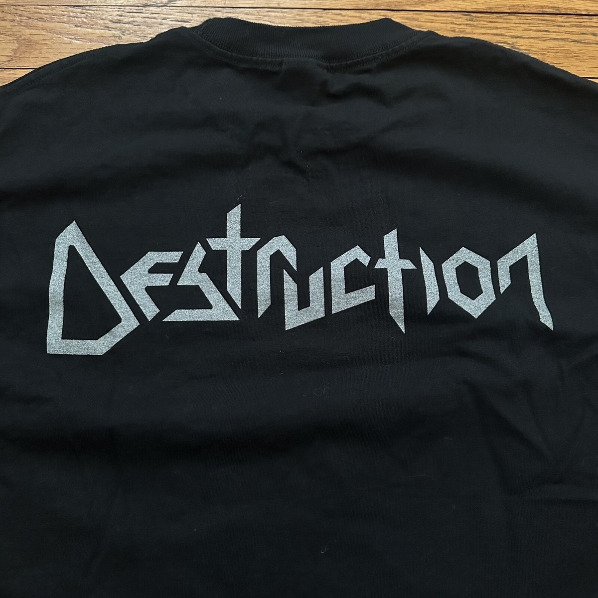 Vintage Y2K Destruction The AntiChrist Band Tee T-Shirt Large