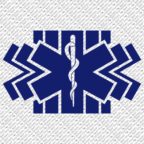 Adesivo In Vinile Personalizzato "Star Of Life EMS EMT Paramedic - Foto 6