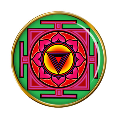Kali Yantra Hindu Anstecker Abzeichen