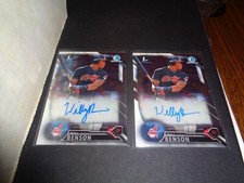 Will Benson 2016 Bowman Chrome 1st Rookie Auto Lot Of (2)! REDS STUD! ON FIRE!