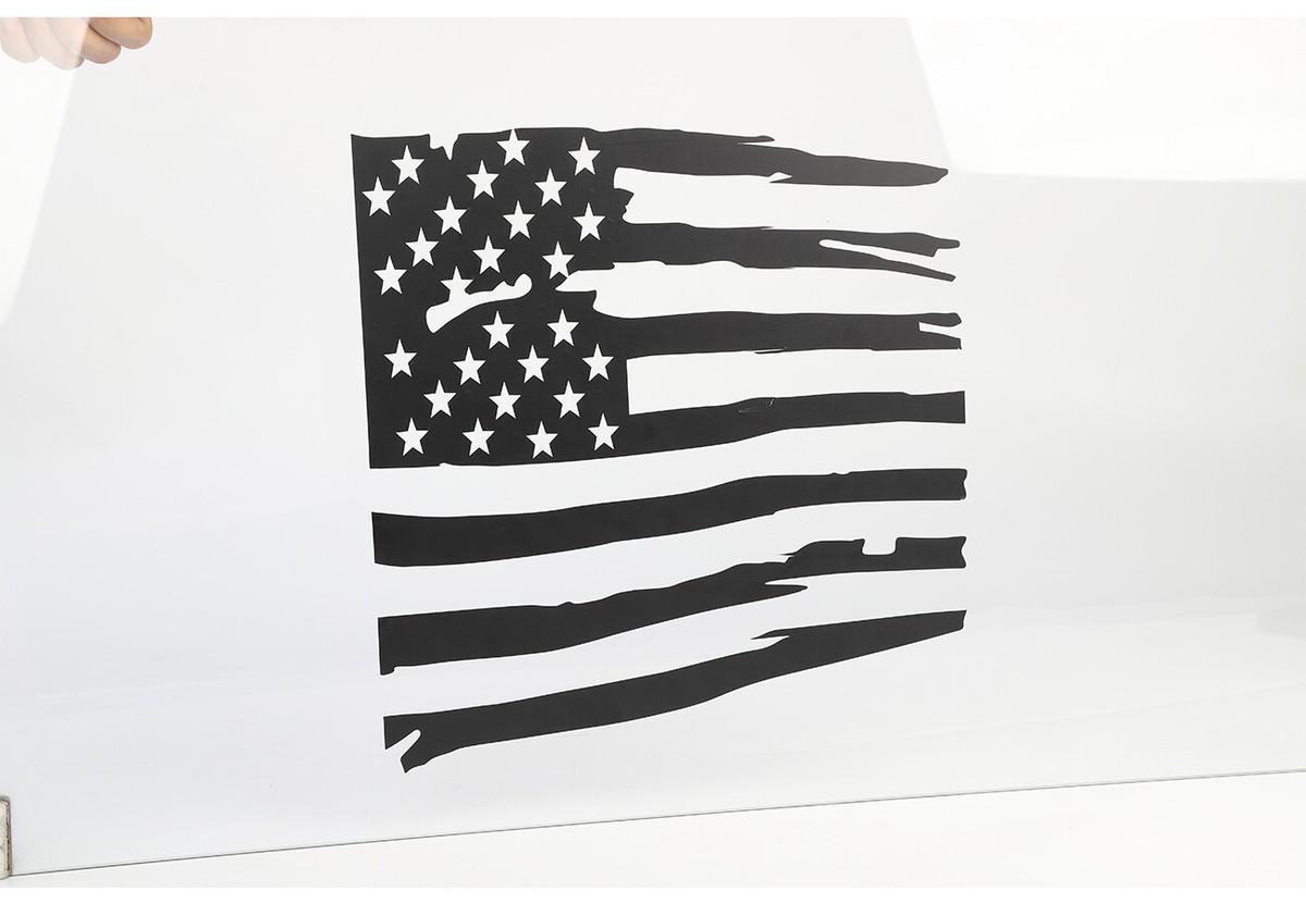 Rear Center Window Stickers Trim Decal for 09-14 Ford F150 USA Flag Accessories