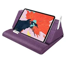 Tablet Pillow Stand, Soft Bed Pillow Holder, Fits up to 11" Pad, Fit Purple