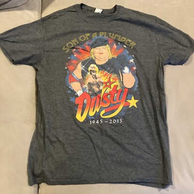 Awesome - NWOT - Dusty Rhodes - Son Of A Plumber - Tribute T Shirt - Men's XL