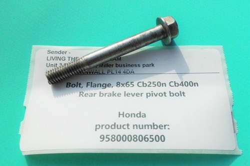 HONDA SUPERDREAM CB250N CB400N - ORIGINAL BREMSHEBEL SCHWENKSCHRAUBE HINTEN