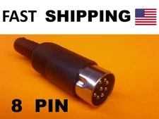 PREMIUM Quality ---- 8 Pin DIN Plug MALE Connector - SCHOOL Electronics Supply