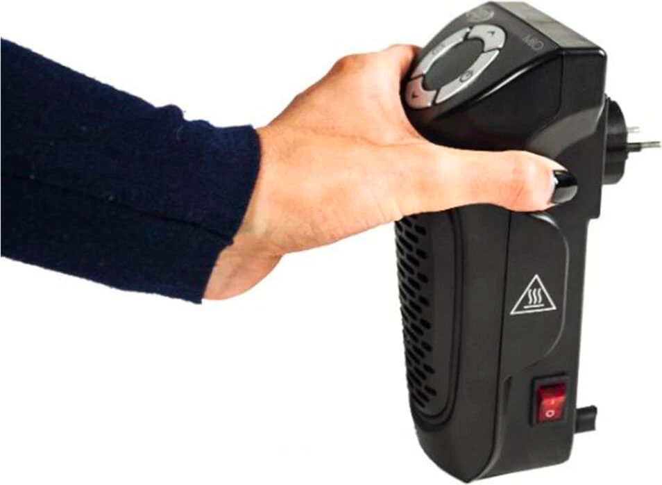 Argo Termoventilatore Ceramico Stufa Elettrica 350W con Timer Nero mod. Mio - Immagine 3 di 4