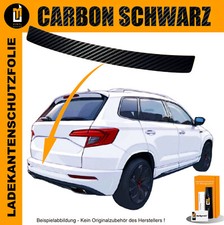 LACKSCHUTZFOLIE LADEKANTENSCHUTZ FÜR SKODA KAROQ 2017-2021 CARBON SCHWARZ